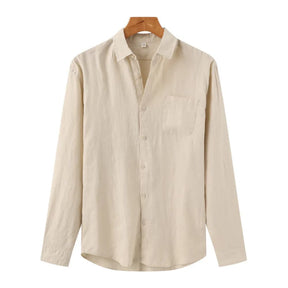 Camisa de Linho Manga Longa Old Money - Greece
