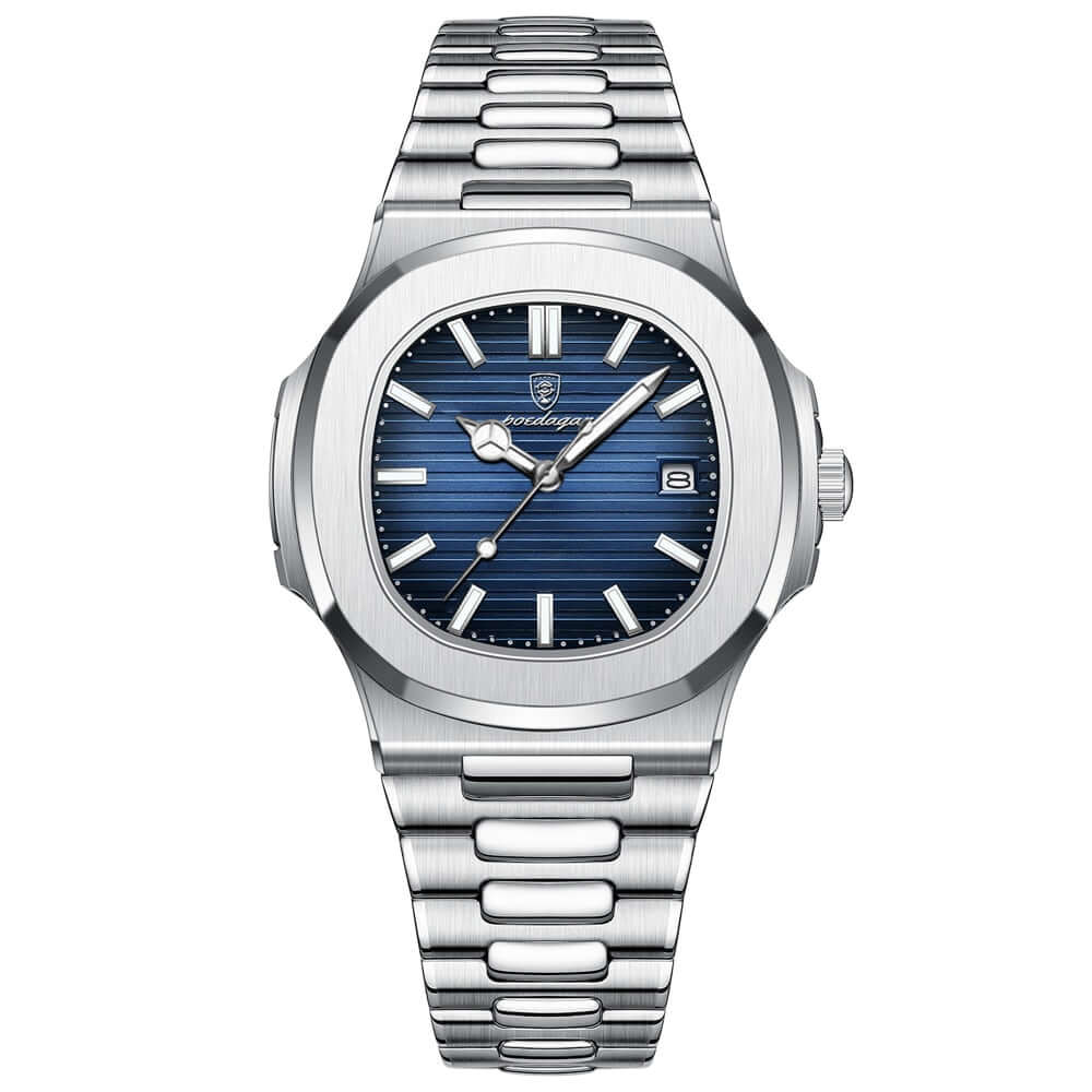 Relógio Masculino Poedagar Nautilus 40 mm | Caixa + Ajustador de Pulseira